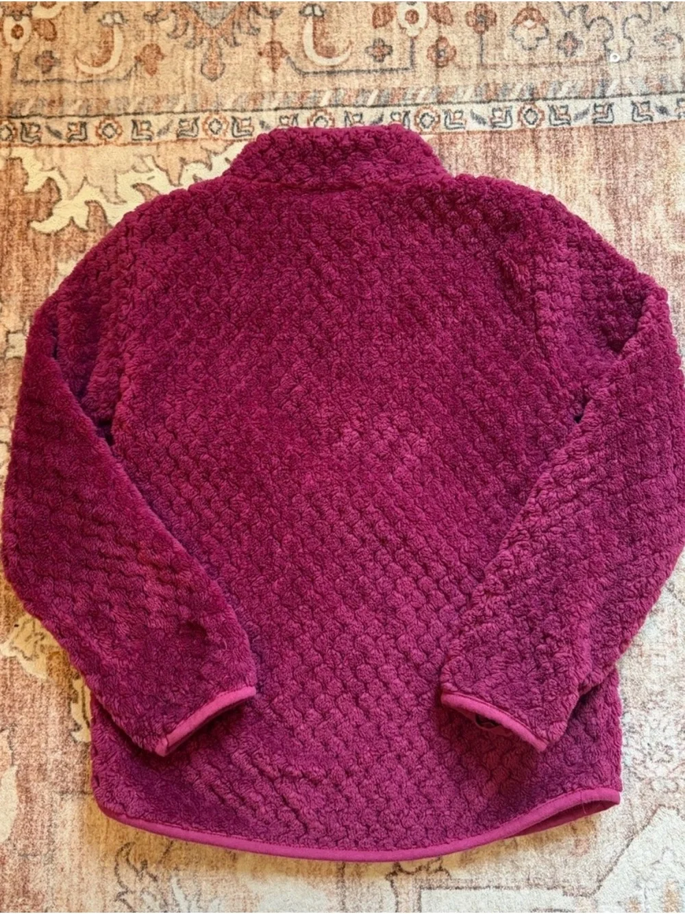 Juicy Couture Plush Half-Zip Pullover - Berry Pink